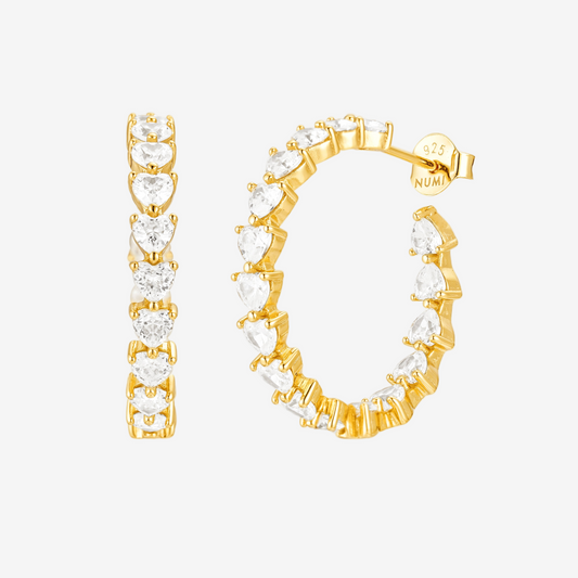 Sparkle Hoop - Oro 18K