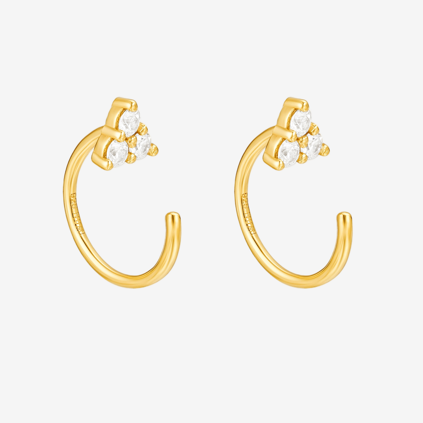 Sparkle Mini Huggie - Oro 18K
