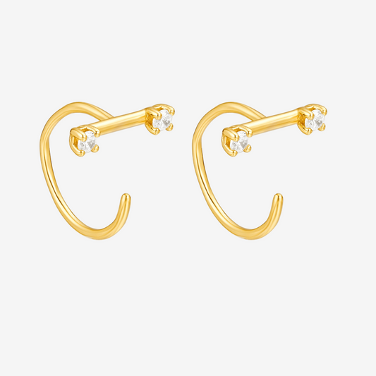 Stick Mini Huggie - Oro 18K