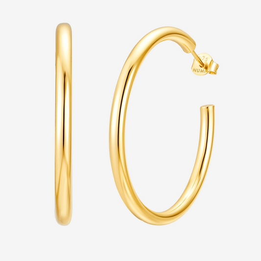 Thin Hoop Large - Oro 18K