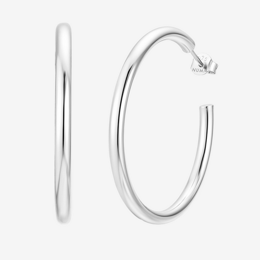 Thin Hoop Large - Argento