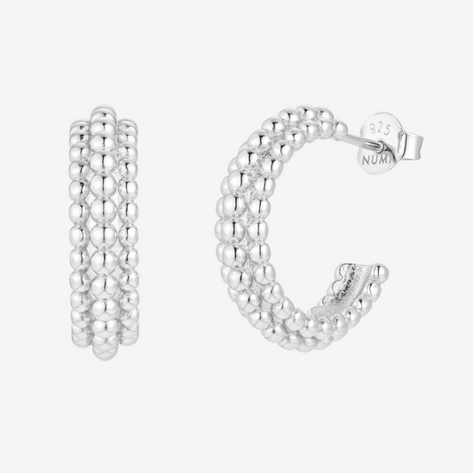 Tris Stud - Argento Rodiato