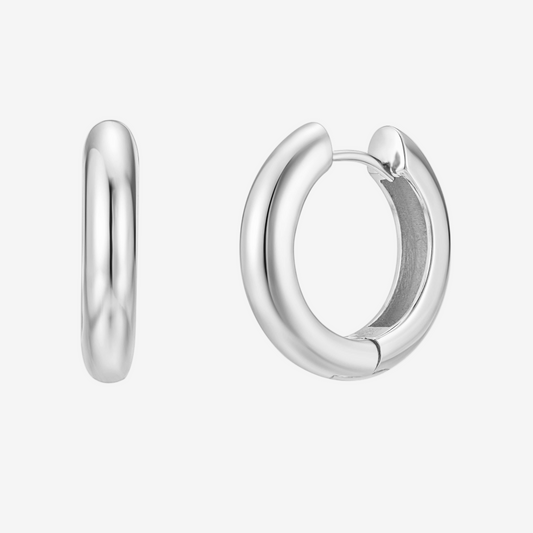 Tube Hoop Medium - Argento