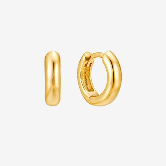 Tube Hoop Small - Oro 18K