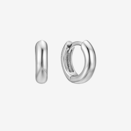 Tube Hoop Small - Argento